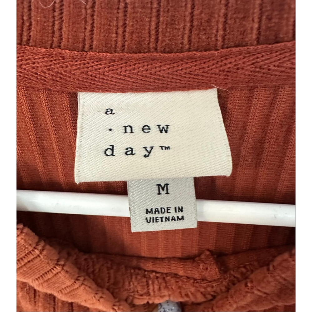 Women's A New Day Rust Corduroy Sweatshirt M - Picture 5 of 7